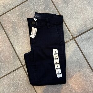 Boys size 7 skinny stretch navy pants